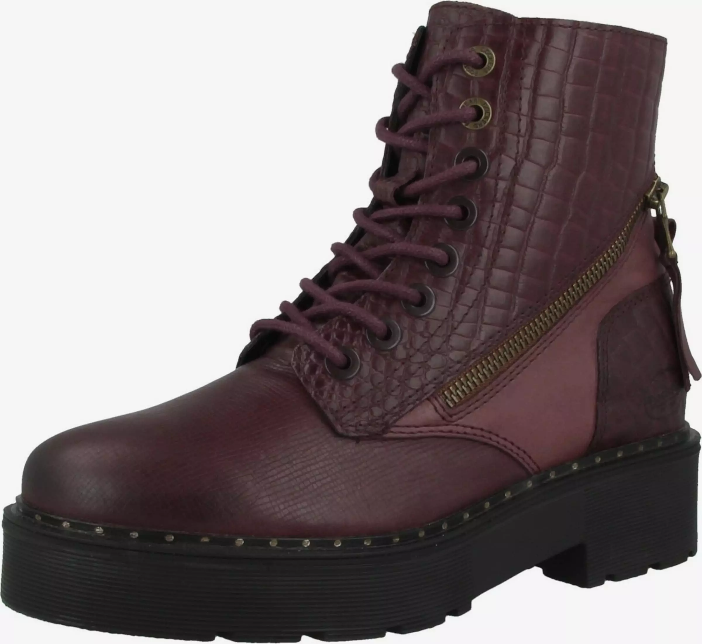 Dockers By Gerli Enkellaarsjes Veterlaarsjes Dames Donkerrood 7 Dockers By Gerli Enkellaarsjes Veterlaarsjes Dames Donkerrood - Afbeelding 7