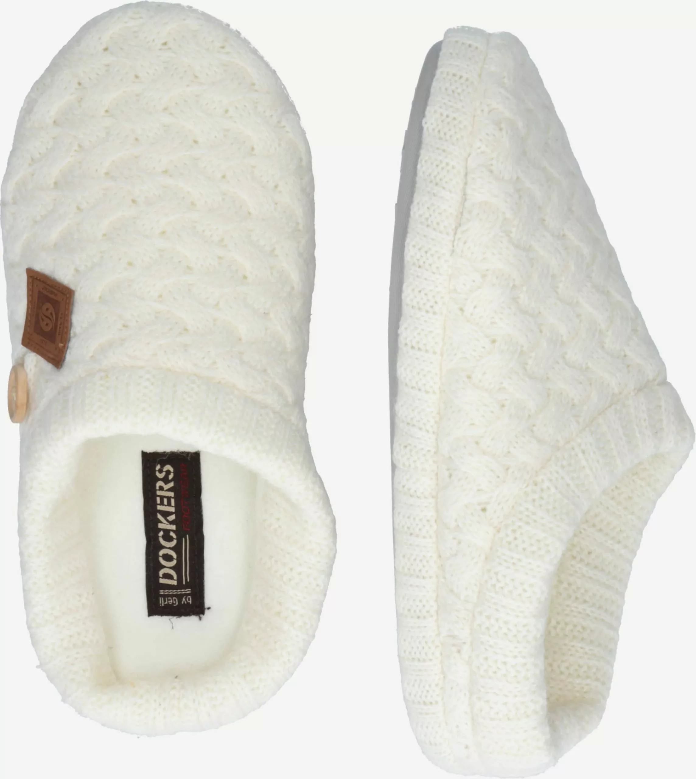 Dockers By Gerli Pantoffels Huisschoenen Dames Wolwit 2 Dockers By Gerli Pantoffels Huisschoenen Dames Wolwit - Afbeelding 2